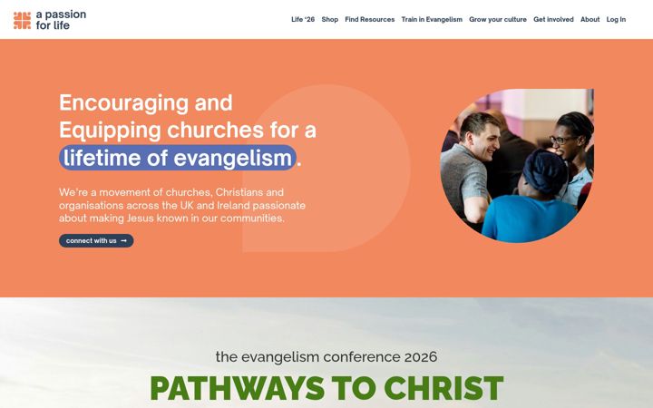 Screenshot of apassionforlife.org.uk