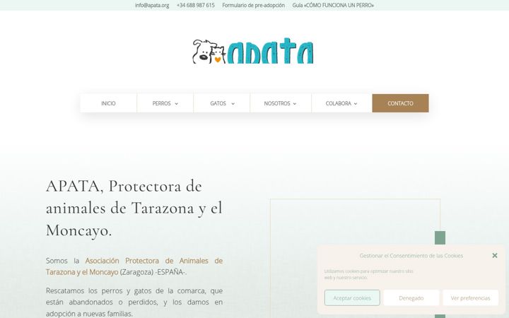 Screenshot di apata.org