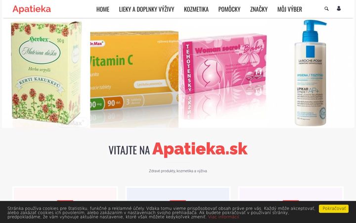 Screenshot of apatieka.sk