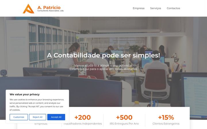 Screenshot von apatricio.com