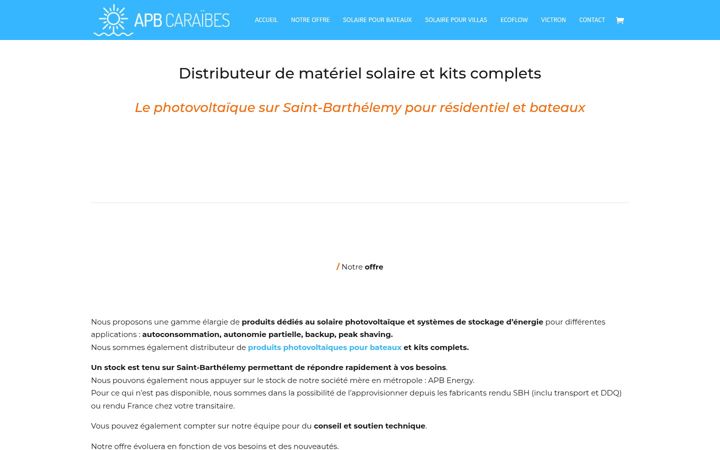 Snimka zaslona za apb-caraibes.com