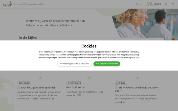 Screenshot of apb.be