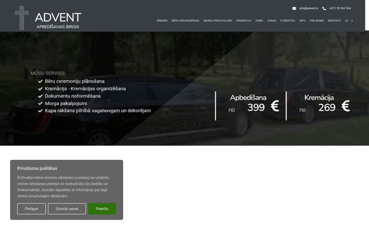 Screenshot ta' apbedisanas-biroji.lv