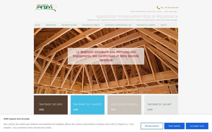 Screenshot of apbm.fr