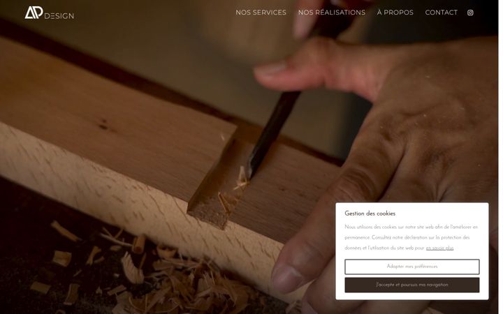 Screenshot of apbois.ch