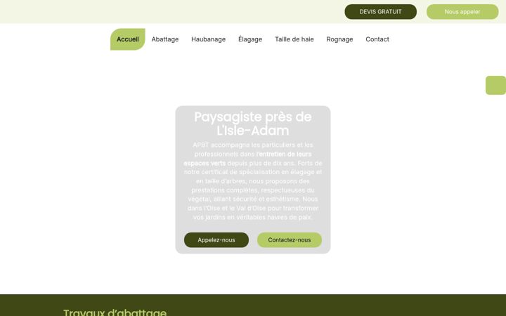 Screenshot of apbt.fr