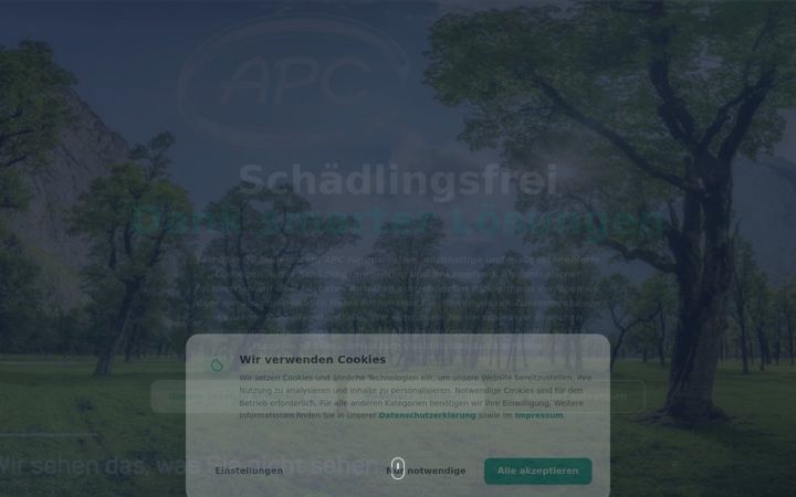 Screenshot του apc-ag.de