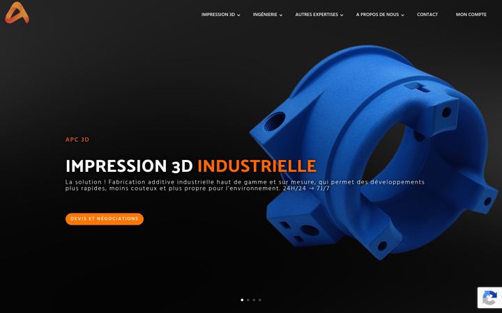 Ekraanipilt saidist apc3d.fr