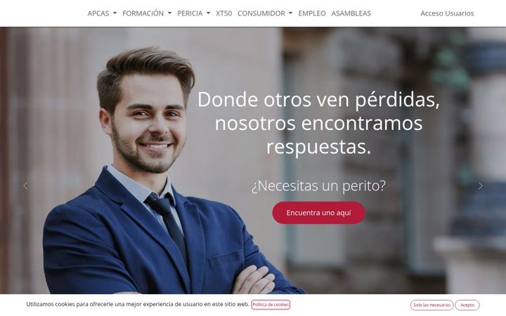 Ekraanipilt saidist apcas.es