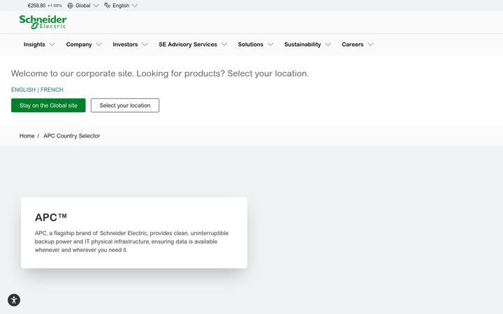 Screenshot of apcc.com