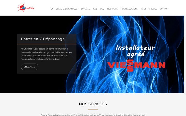 Screenshot του apchauffage.com