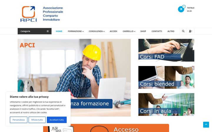 Screenshot of apci-palermo.it