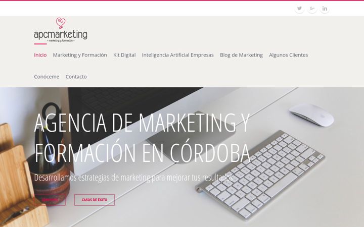 Ekrānuzņēmums no apcmarketing.es