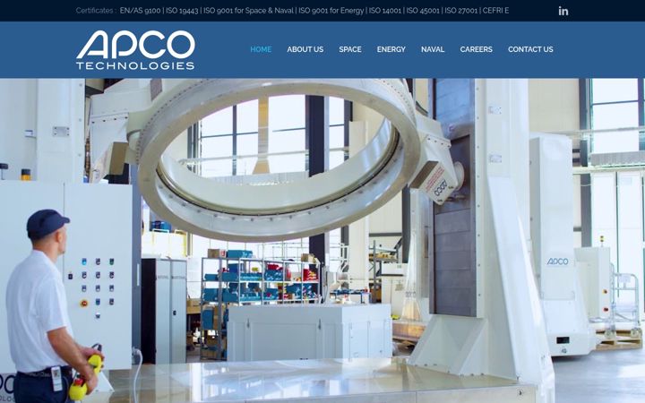 Screenshot ta' apco-technologies.eu