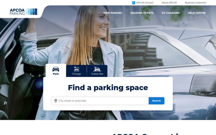 Screenshot of apcoa.ie