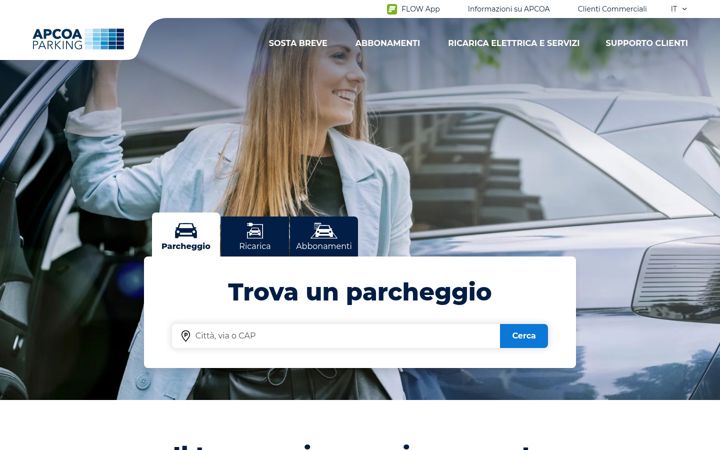 Screenshot of apcoa.it