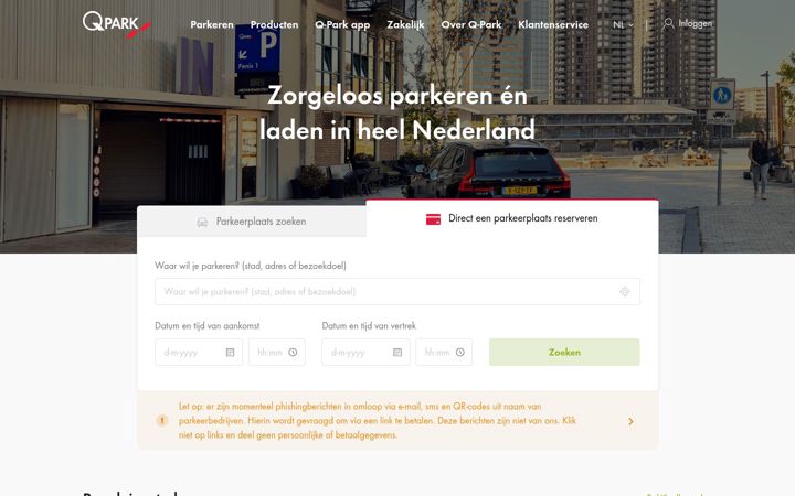 Screenshot of apcoa.nl