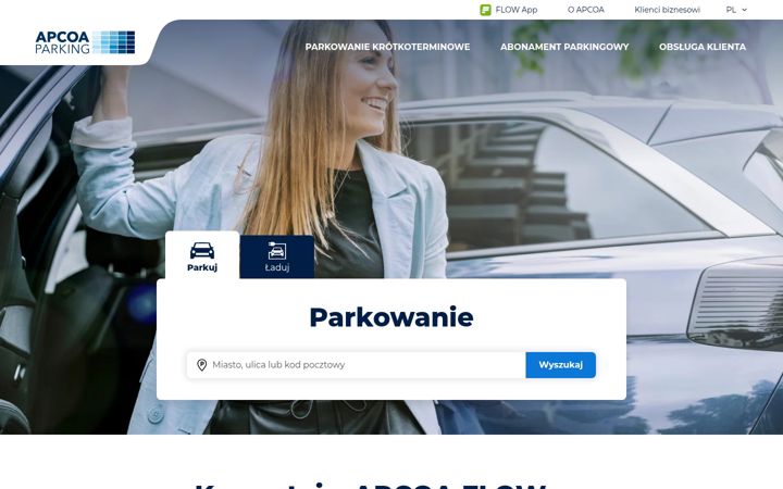 Screenshot of apcoa.pl