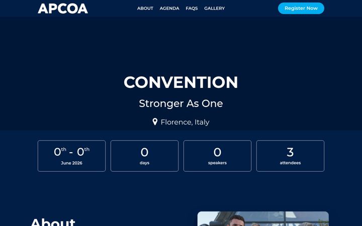Screenshot του apcoaconvention.com