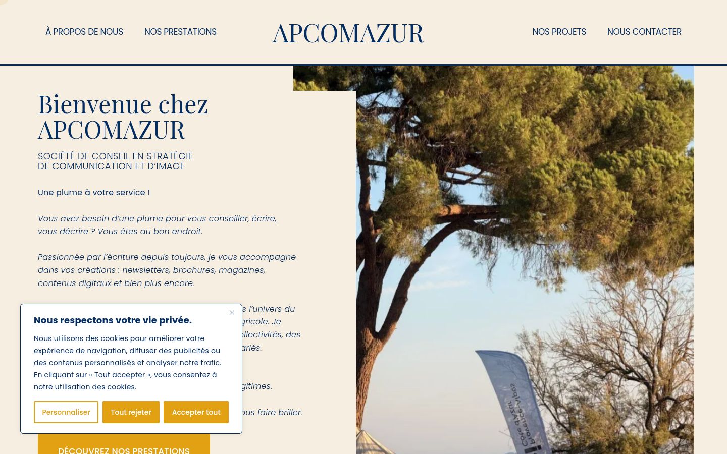 Screenshot tal-banner tal-kunsens muri qabel kwalunkwe interazzjoni