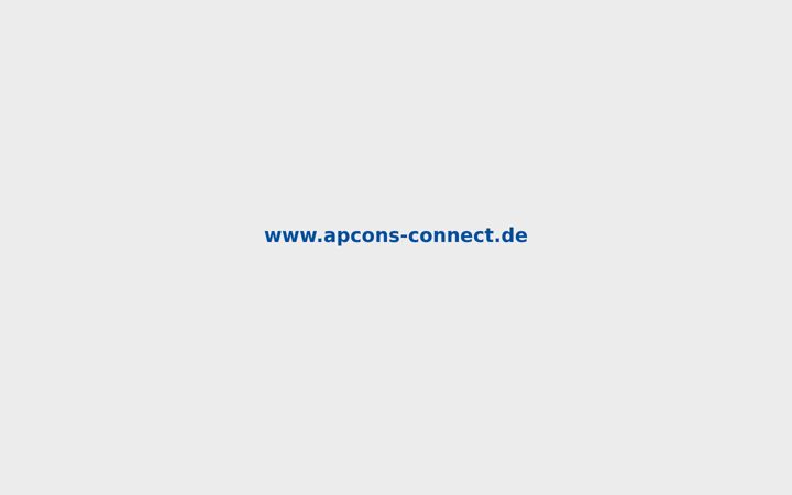 Screenshot of apcons-connect.de