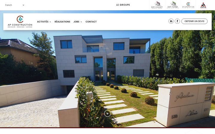 Screenshot του apconstruction.lu
