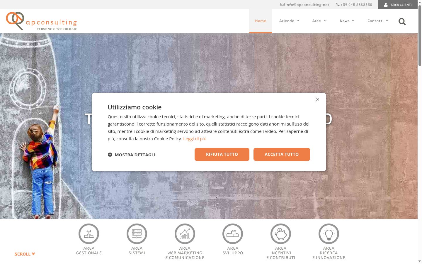 Capture d'écran de la bannière de consentement affichée avant toute interaction