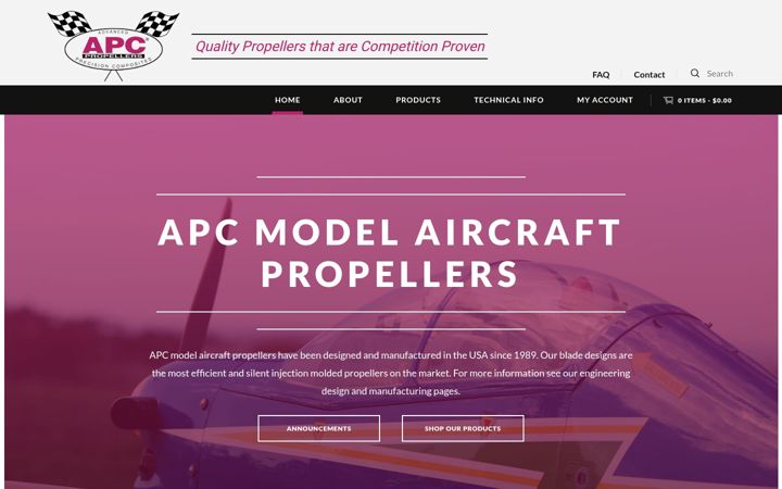 Screenshot of apcprop.com
