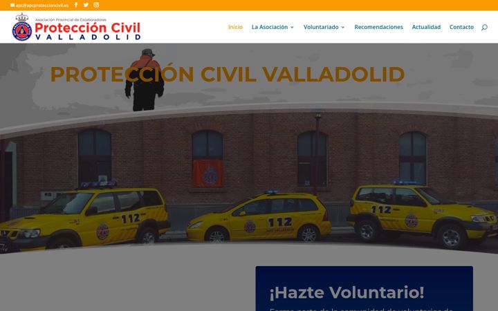 Screenshot of apcproteccioncivil.es
