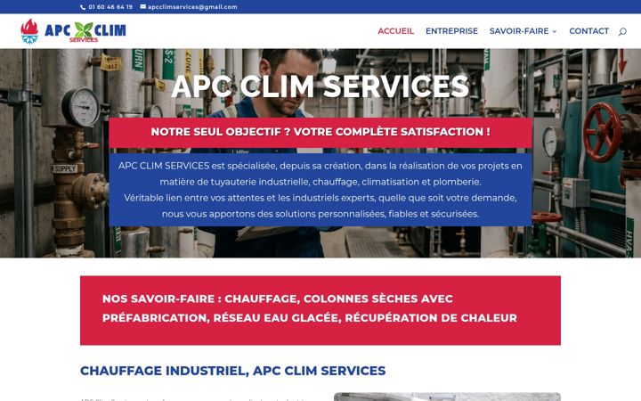 Snimka zaslona za apcservices-paris.fr