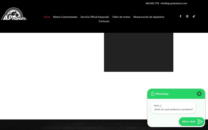 Screenshot of apcyclesstore.com