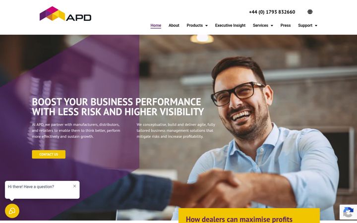Screenshot of apd-group.com