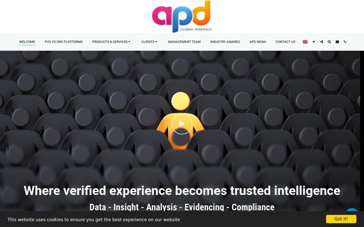 Screenshot of apd-research.com