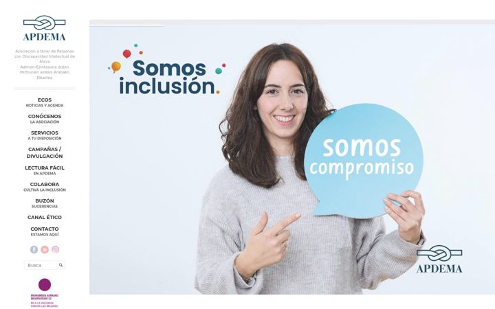 Captura de ecrã de apdema.org