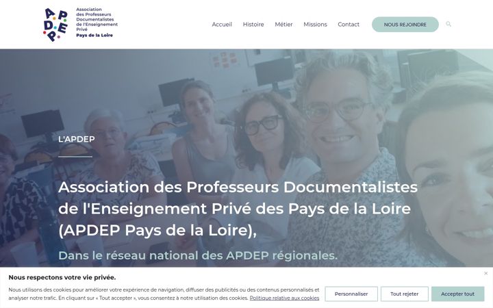 Screenshot of apdeppaysdelaloire.org