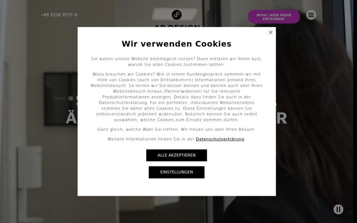 Screenshot of apdesign.de
