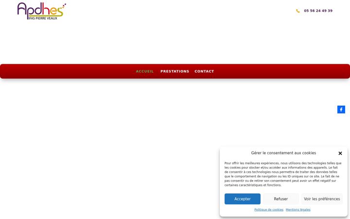 Skærmbillede af apdhes-pierreveaux.fr