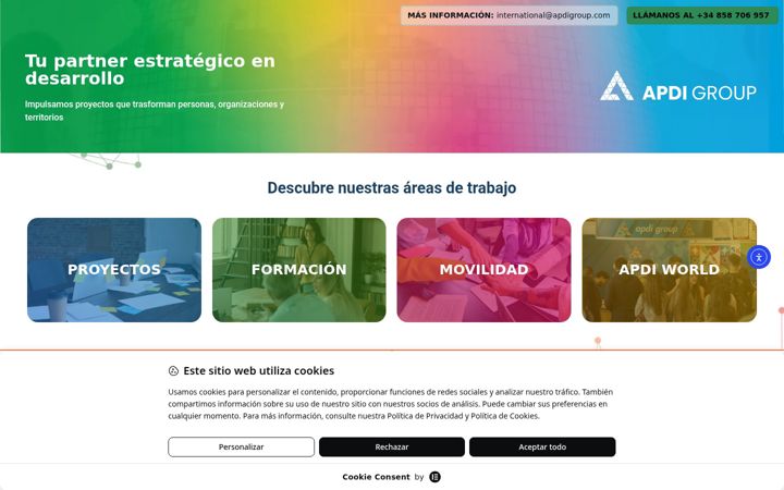 Screenshot of apdigroup.com
