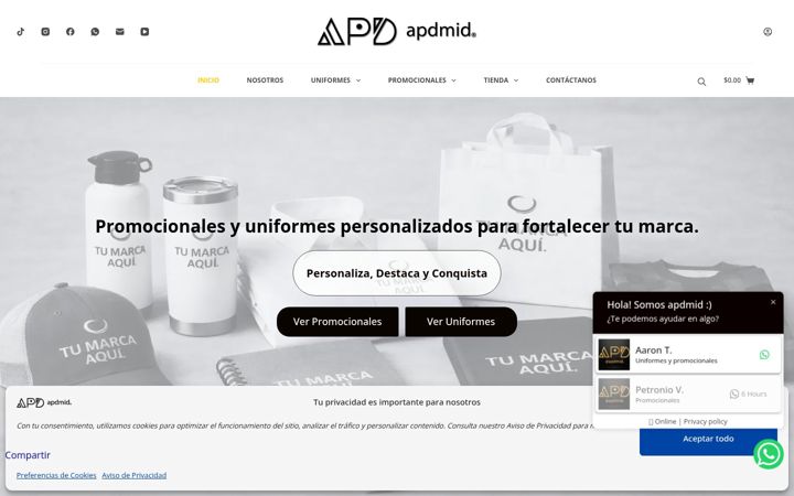 Screenshot of apdmid.com