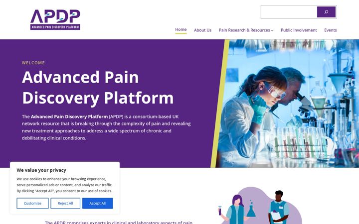 Screenshot of apdp.community