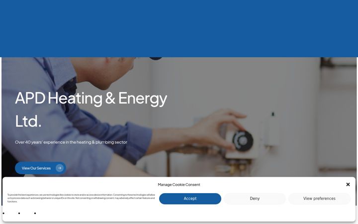 Screenshot of apdplumbandheat.com