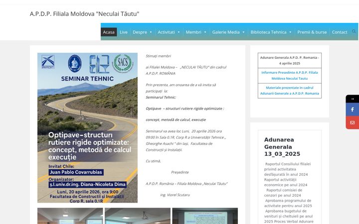 Screenshot ta' apdpmoldova.ro