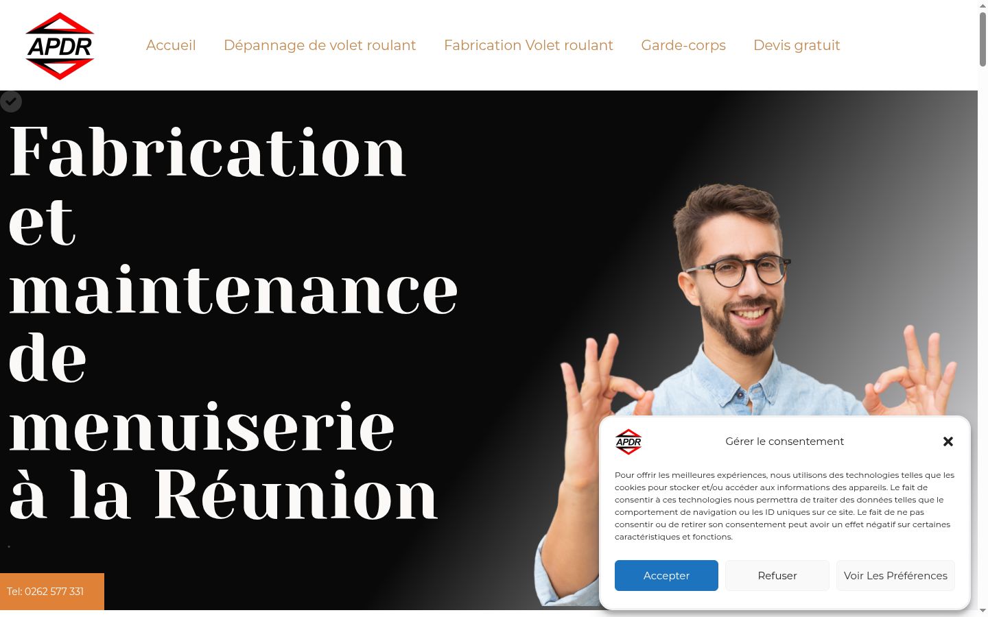 Screenshot tal-banner tal-kunsens muri qabel kwalunkwe interazzjoni