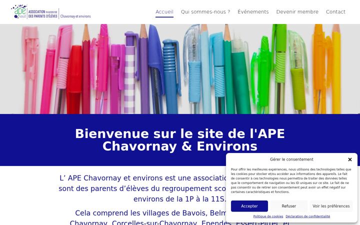 Screenshot of ape-chavornay.ch