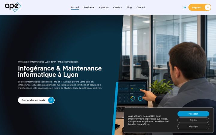 Screenshot of ape-conseil.com