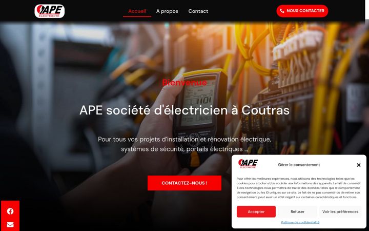 Screenshot ta' ape-electricite.fr
