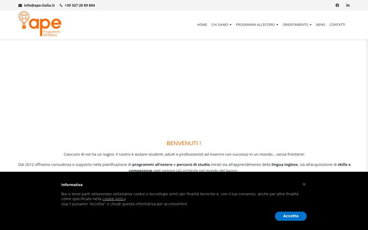 Screenshot του ape-italia.it
