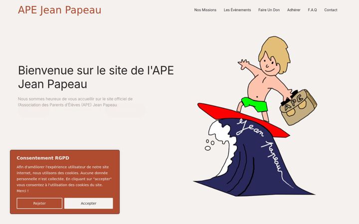 Screenshot of ape-jeanpapeau.fr