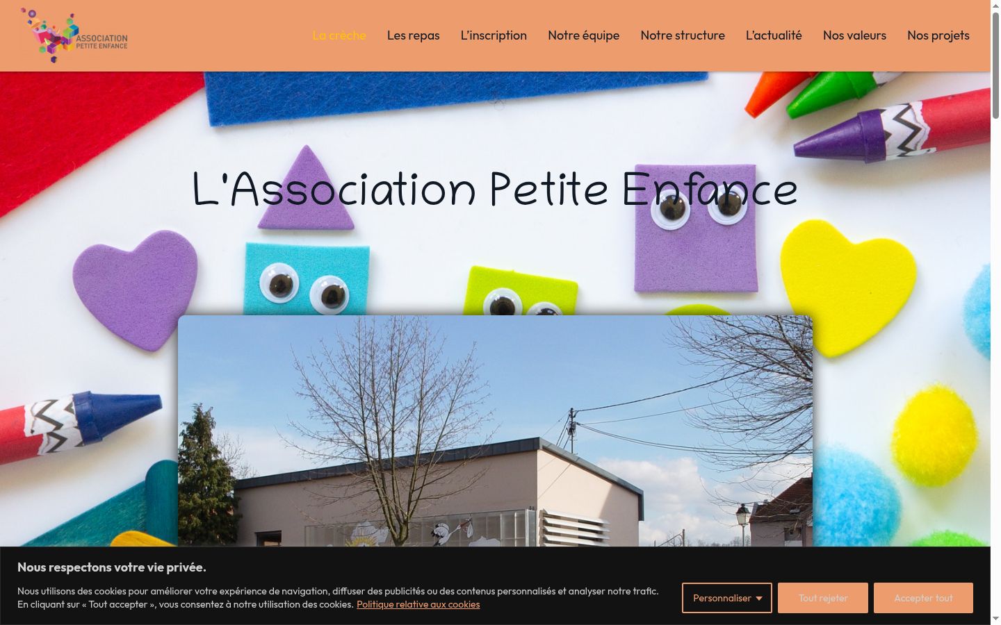 Screenshot des Einwilligungsbanners vor jeglicher Interaktion