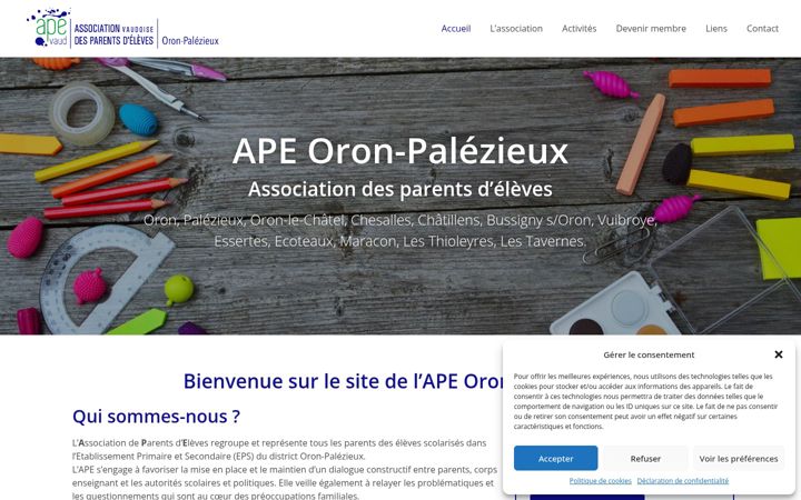 Screenshot of ape-oron-palezieux.ch